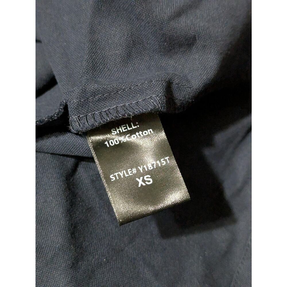 Tuckernuck Pomander Place Shirt Dress Womens XS Navy Cotton 3/4 Sleeve Shift New - Picture 8 of 16